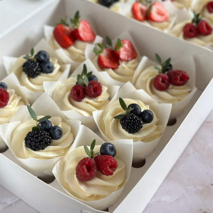 Cupcakes Gourmands – Vanille ou Chocolat