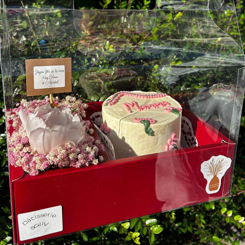 Bloom Cake Box (Gâteau + Fleurs)